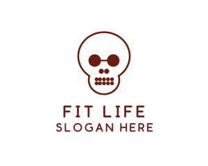 Simple Shape Skull logo