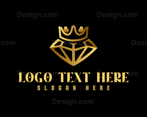 Gold Crystal Crown Logo