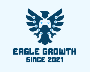 Eagle Game Controller logo design