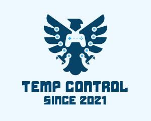 Eagle Game Controller logo design