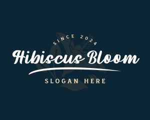 Hibiscus Flower Petals logo design