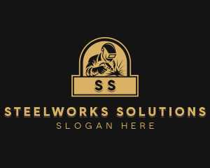 Industrial Welder Metalworks logo design