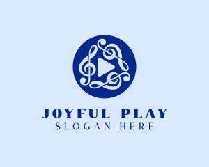 Music Media Play logo design