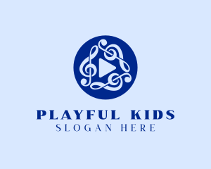 Music Media Play logo design