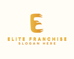 Aviation Eagle Letter E logo design