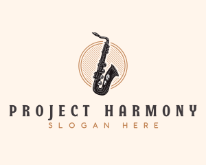 Saxophone Musical Instrument logo