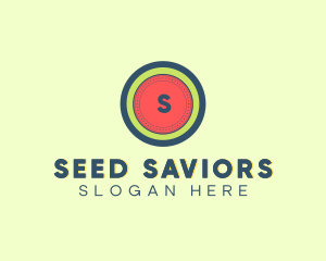 Watermelon Fruit Seed logo design