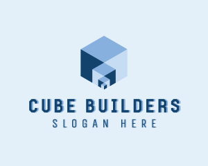 3D Cube Artificial Intelligence logo design