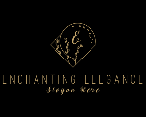 Plant Wreath Elegant Decoration  logo design