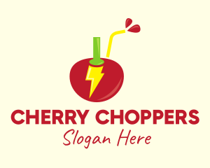 Red Cherry Energy Drink logo design