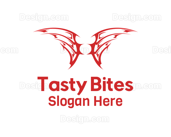 Red Demon Wings Logo