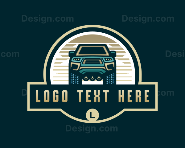 SUV Vehicle Garage Logo