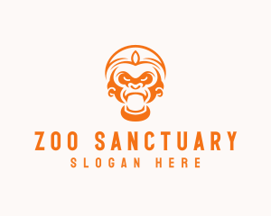 Zoo Monkey Wildlife  logo design