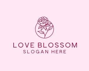 Rose Flower Bloom logo