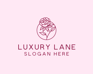 Rose Flower Bloom logo design