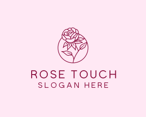 Floral Rose Flower logo