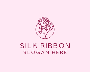 Floral Rose Flower logo design