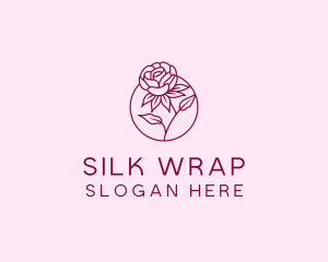 Floral Rose Flower logo design