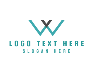 Modern Generic Business Letter W logo