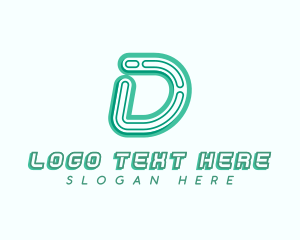 Business Tech Letter D logo