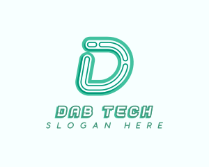 Business Tech Letter D logo design