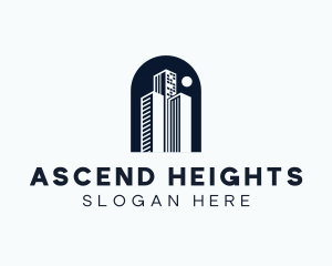 High Tower Building logo design