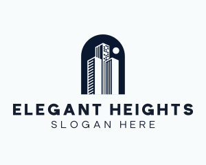 High Tower Building logo design