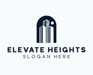 High Tower Building logo design