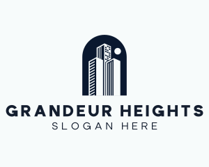 High Tower Building logo design