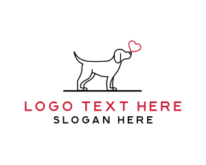 Pet Dog Love Logo