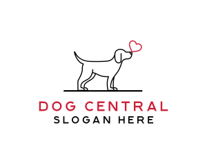 Pet Dog Love logo design