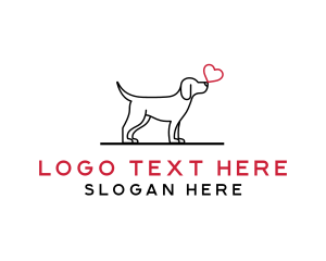 Simple - Simple Dog Love logo design