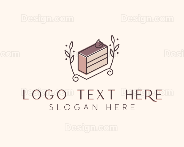 Dessert Cake Slice Logo