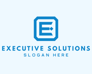 Company Business Letter E logo design