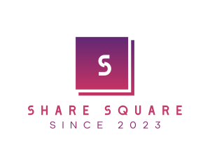Business Square Lettermark logo design