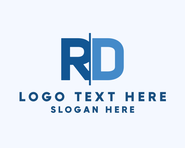 Letter Rd logo example 1