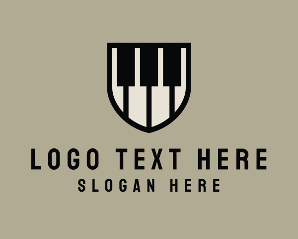 Piano Keys Shield logo