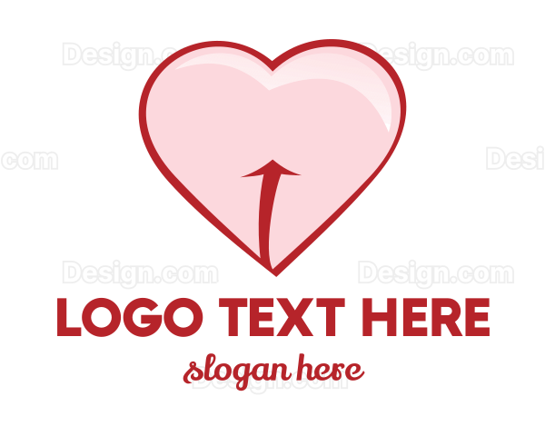 Red Pink Heart Logo