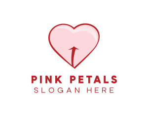 Red Pink Heart logo design