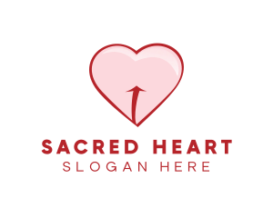 Red Pink Heart logo design