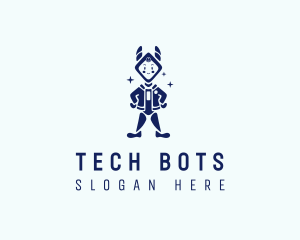 Toy Tech Robot logo design