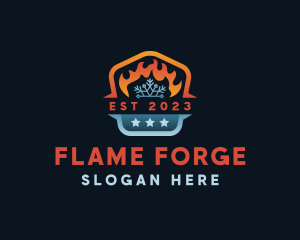 Fire Ice Thermal logo design