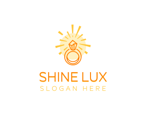 Shining Diamond Ring logo design