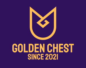 Golden Shield Badge logo design