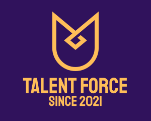 Golden Shield Badge logo