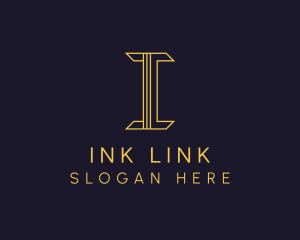 Gold Paralegal Firm logo design