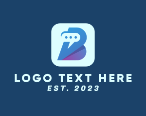 Messenger App Letter B logo