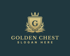 Luxury Crown Shield logo design