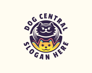 Dog Cat Grooming logo design