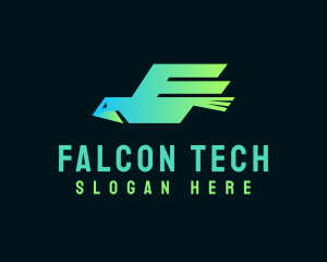 Modern Falcon Bird logo design